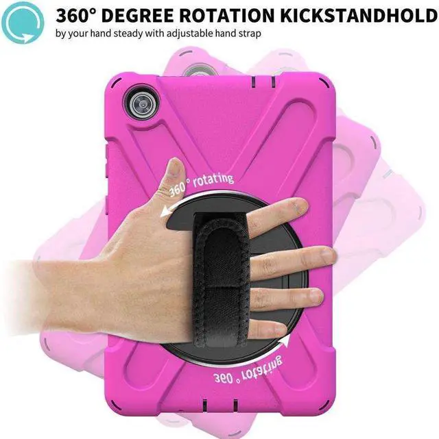 Alt view image 2 of 7 - BONAEVER Case for Huawei MatePad Pro 10.8 Inch Shockproof Rugged Protective Cover with Stand and / Pencil Holder / Hand Strap / Shoulder Strap