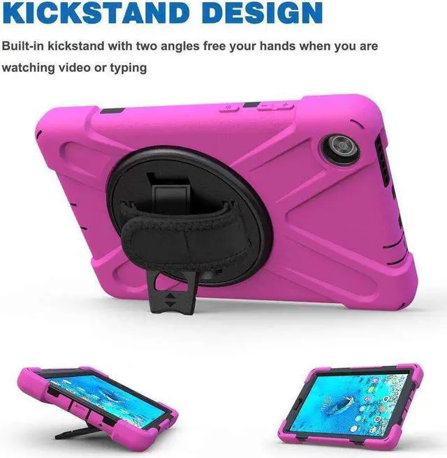 Alt view image 3 of 7 - BONAEVER Case for Huawei MatePad Pro 10.8 Inch Shockproof Rugged Protective Cover with Stand and / Pencil Holder / Hand Strap / Shoulder Strap