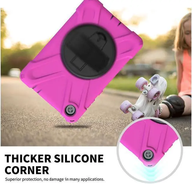 Alt view image 4 of 7 - BONAEVER Case for Huawei MatePad Pro 10.8 Inch Shockproof Rugged Protective Cover with Stand and / Pencil Holder / Hand Strap / Shoulder Strap