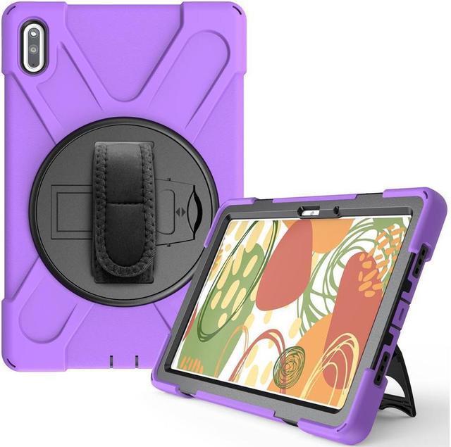 Alt view image 5 of 7 - BONAEVER Huawei MatePad 10.4 inch 2020 2022 Case with Rotating Stand and / Hand Strap / Shoulder Belt Hybrid Armor Rugged Shockproof Cover