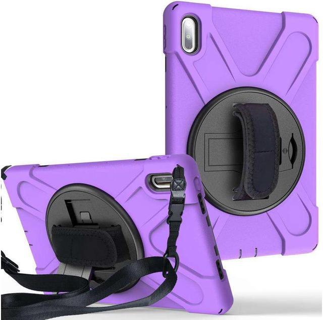Alt view image 6 of 7 - BONAEVER Huawei MatePad 10.4 inch 2020 2022 Case with Rotating Stand and / Hand Strap / Shoulder Belt Hybrid Armor Rugged Shockproof Cover