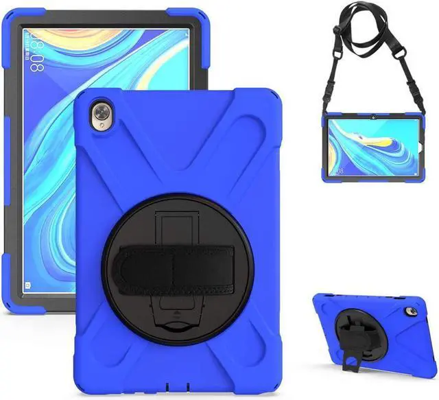 Alt view image 4 of 4 - BONAEVER Case for Huawei MediaPad M5 10.8 / M5 Pro 10.8 Shockproof Protective Cover with Stand and Strap & Shoulder Strap