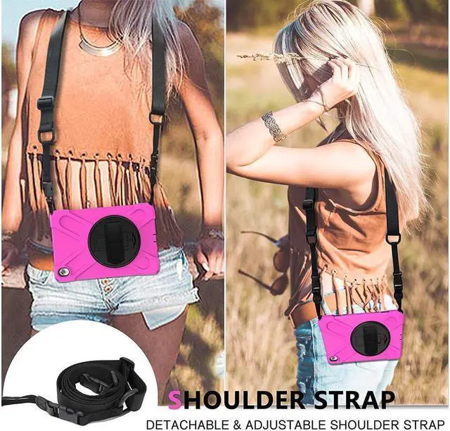 Alt view image 4 of 5 - BONAEVER Case for Huawei MediaPad M5 10.8 / M5 Pro 10.8 Shockproof Protective Cover with Stand and Strap & Shoulder Strap