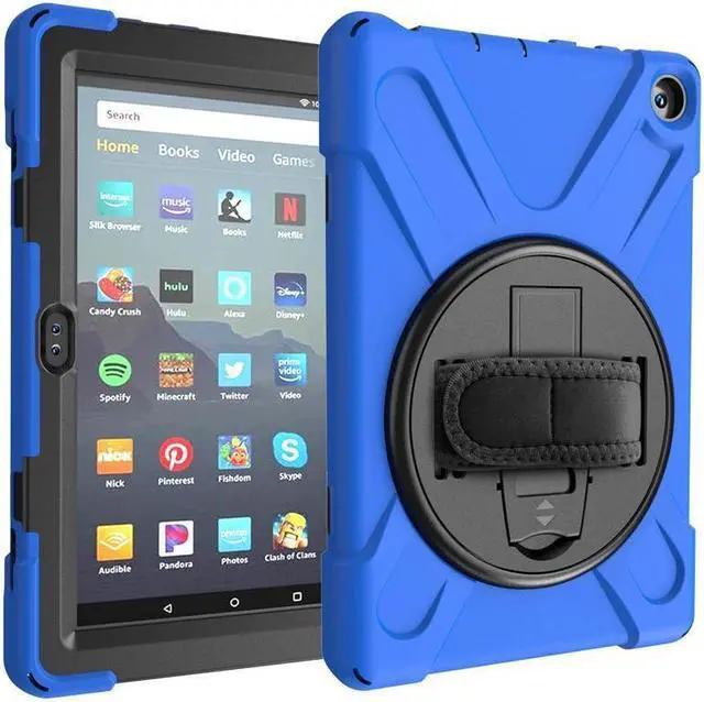 Alt view image 7 of 7 - BONAEVER Case for Amazon Kindle Fire HD 8 2020 / Fire 8 Plus 2020 - 10th Generation
Shockproof Protective Cover with Stand and Strap & Shoulder Strap