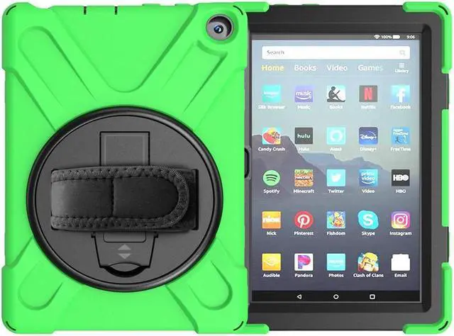 Alt view image 6 of 6 - BONAEVER Case for Amazon Kindle Fire HD 8 2020 / Fire 8 Plus 2020 - 10th Generation
Shockproof Protective Cover with Stand and Strap & Shoulder Strap
