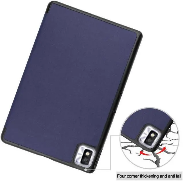 Alt view image 6 of 7 - BONAEVER TCL Tab 10s 10.1 inch 9080G Case 2021 Trifold Slim Smart Stand Cover Hard Shell for 8.0" Nokia T10 2022 Release with Universal Stylus Pen