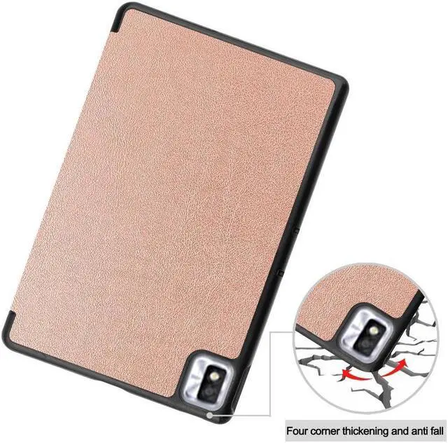 Alt view image 4 of 7 - BONAEVER TCL Tab 10s 10.1 inch 9080G Case 2021 Trifold Slim Smart Stand Cover Hard Shell for 8.0" Nokia T10 2022 Release with Universal Stylus Pen