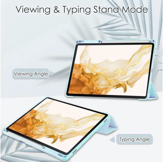 Alt view image 2 of 7 - BONAEVER For Samsung Galaxy Tab S8 Plus 12.4 2022 SM-X800 SM-X806 / Tab S7 FE 12.4 Inch 2021 / Tab S7 Plus 12.4 2020 with Pen Holder universal Stylus Stand Cover