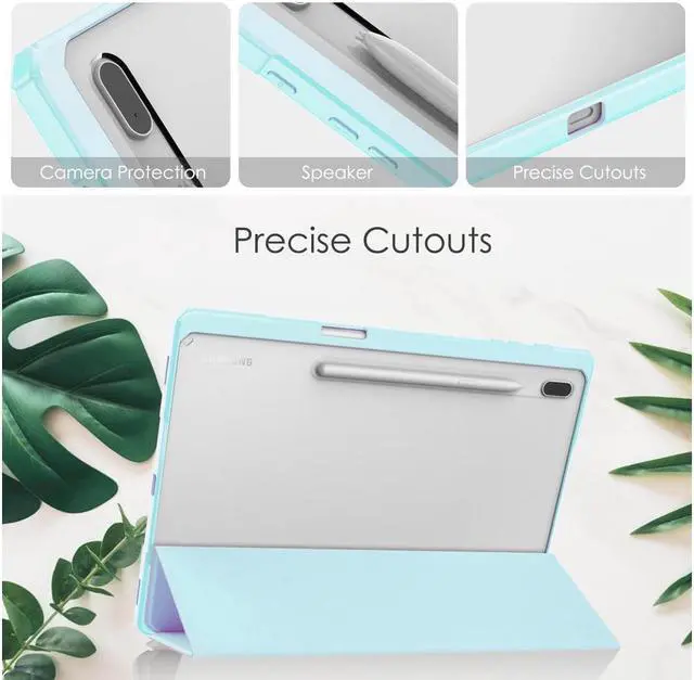Alt view image 4 of 7 - BONAEVER For Samsung Galaxy Tab S8 Plus 12.4 2022 SM-X800 SM-X806 / Tab S7 FE 12.4 Inch 2021 / Tab S7 Plus 12.4 2020 with Pen Holder universal Stylus Stand Cover