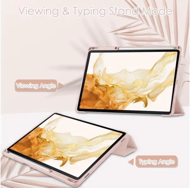 Alt view image 2 of 7 - BONAEVER For Samsung Galaxy Tab S8 Plus 12.4 2022 SM-X800 SM-X806 / Tab S7 FE 12.4 Inch 2021 / Tab S7 Plus 12.4 2020 with Pen Holder universal Stylus Stand Cover