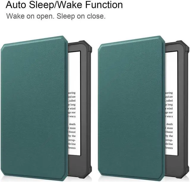 Alt view image 3 of 7 - BONAEVER Case for Kindle 11th Generation 2022 Release Ultra Thin Smart Protective Durable PU Leather Cover with Auto Sleep Wake Function with Universal Stylus Pen