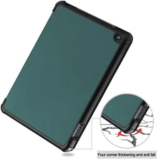 Alt view image 6 of 7 - BONAEVER Case for All New Amazon Fire 7 inch (12th Generation 2022 Released) - Tri-fold Auto Wake/Sleep Stand Cover with Universal Stylus Pen