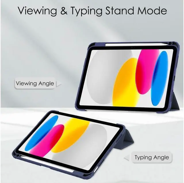 Alt view image 3 of 7 - BONAEVER Case for iPad (A16) 11th Generation 11 Inch 2025, iPad 10th Generation 10.9 inch 2022 with Pencil Holder / Universal Stylus Pen Slim Protective Smart Stand Cover