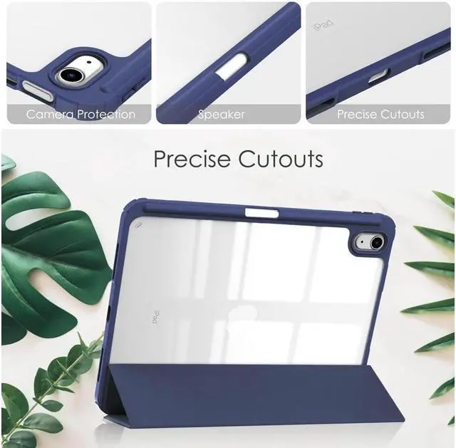 Alt view image 4 of 7 - BONAEVER Case for iPad (A16) 11th Generation 11 Inch 2025, iPad 10th Generation 10.9 inch 2022 with Pencil Holder / Universal Stylus Pen Slim Protective Smart Stand Cover