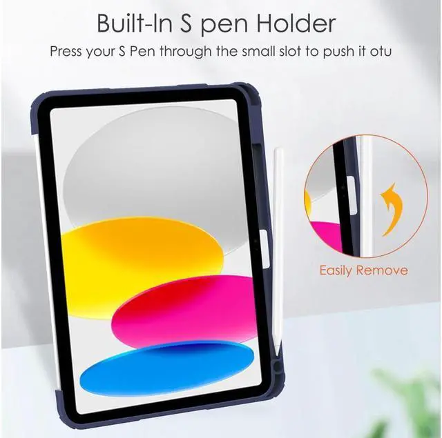 Alt view image 7 of 7 - BONAEVER Case for iPad (A16) 11th Generation 11 Inch 2025, iPad 10th Generation 10.9 inch 2022 with Pencil Holder / Universal Stylus Pen Slim Protective Smart Stand Cover