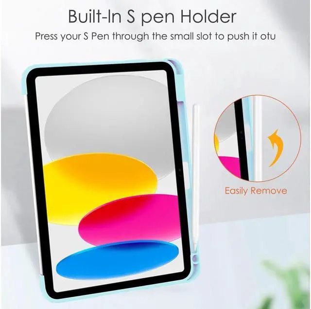 Alt view image 7 of 7 - BONAEVER Case for iPad (A16) 11th Generation 11 Inch 2025, iPad 10th Generation 10.9 inch 2022 with Pencil Holder / Universal Stylus Pen Slim Protective Smart Stand Cover