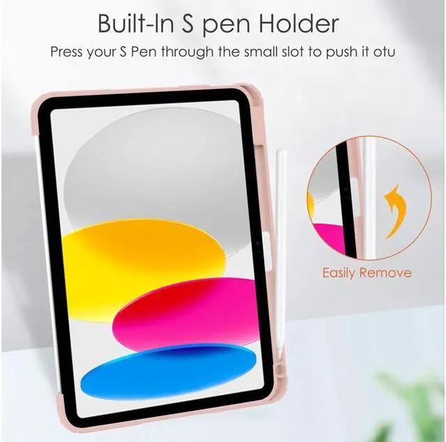 Alt view image 7 of 7 - BONAEVER Case for iPad (A16) 11th Generation 11 Inch 2025, iPad 10th Generation 10.9 inch 2022 with Pencil Holder / Universal Stylus Pen Slim Protective Smart Stand Cover