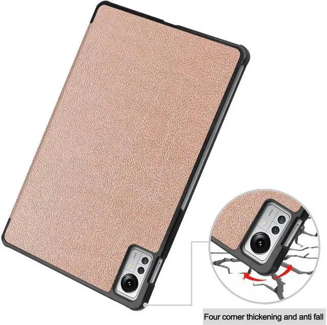 Alt view image 7 of 7 - BONAEVER Case for Xiaomi Pad 5 Pro 12.4 inch 2022 Tri fold Slim Hard Shell Smart Protective Cover with Multi-Angle Stand Universal Stylus Pen