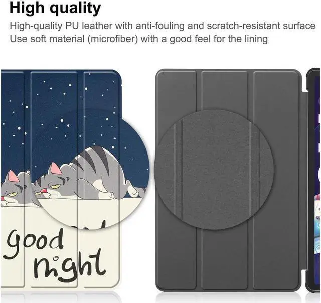 Alt view image 7 of 7 - BONAEVER Case for Lenovo Tab P11 Pro 11.2 inch Gen 2 2022 / Xiaoxin Pad Pro 2022 11.2 inch Slim Hard Shell Smart Protective Stand Cover + Universal Stylus Pen