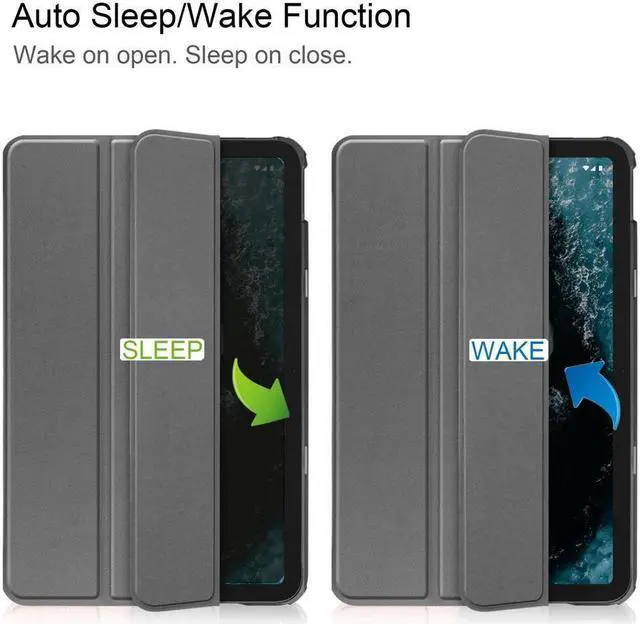 Alt view image 2 of 7 - BONAEVER Nokia T20 Case 10.36 Inch 2021 Slim Smart Stand Cover for 10.36" Nokia T20 TA-1392 TA-13797 TA-1394 2021 with Universal Stylus Pen