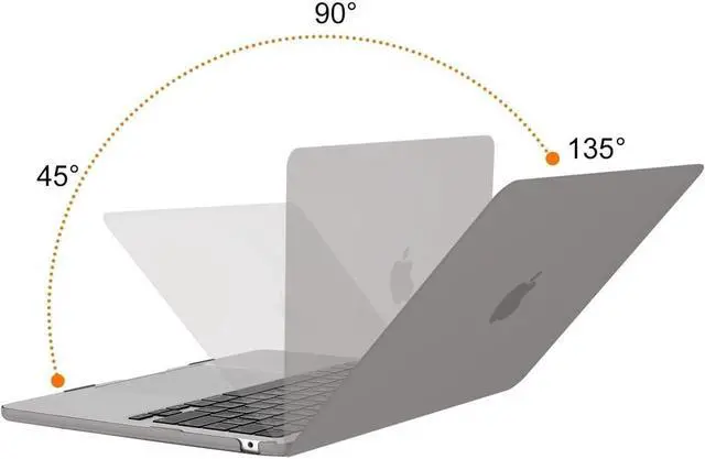 Alt view image 3 of 6 - BONAEVER For Macbook Air 13.6 inch Case 2022 Release A2681 M2 Chip with Liquid Retina Display & Touch ID Protective Plastic Hard Cover with Transparent Keyboard Cover