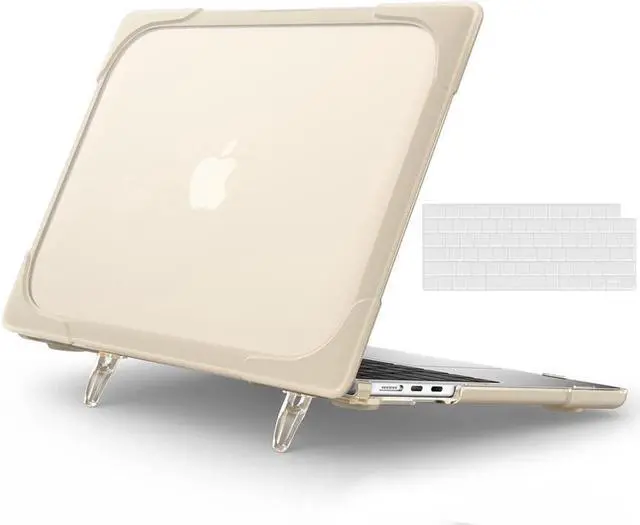 Main image of BONAEVER Hard Shell Case for MacBook Air 13.6 inch 2022 2023 2024 2025 Release A3240 M4 A3113 M3 A2681 M2, Protective Cover with Stand and & Transparent Keyboard Cover
