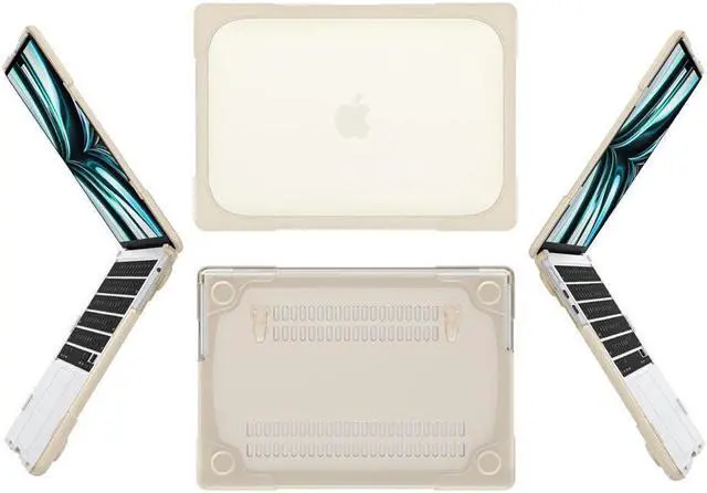 Alt view image 5 of 7 - BONAEVER Hard Shell Case for MacBook Air 13.6 inch 2022 2023 2024 2025 Release A3240 M4 A3113 M3 A2681 M2, Protective Cover with Stand and & Transparent Keyboard Cover