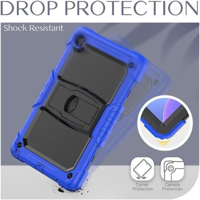 Alt view image 4 of 7 - BONAEVER ShockProof Cover Case for Lenovo Tab M10 Plus 3rd Generation 10.6 inch 2022 Model TB-125FU TB-128FU TB-128XU with Stand & Shoulder Strap & Screen Protector