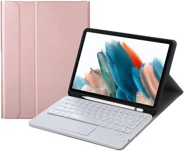 Main image of BONAEVER Touch Keyboard Case for Samsung Galaxy Tab A8 10.5 inch 2022 Model SM-X200/X205/X207 - Wireless Magnetic Trackpad Keyboard Cover with Pen Holder