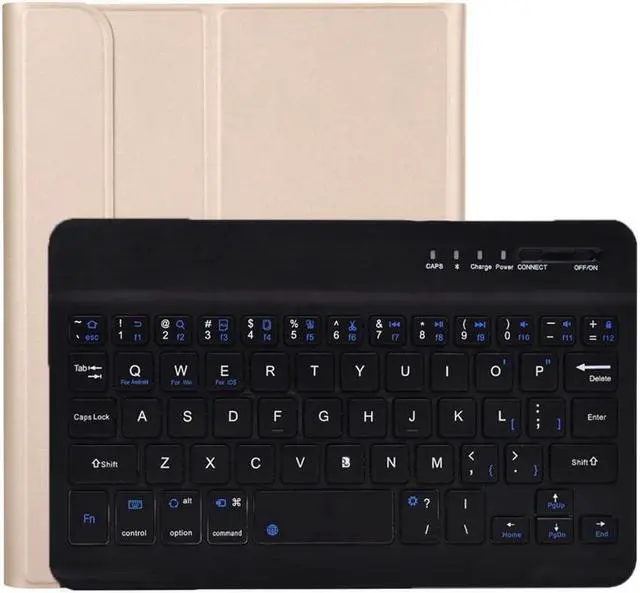 Main image of BONAEVER Keyboard Case for Samsung Galaxy Tab S6 Lite 10.4 inch Model SM-P610 P613 P615 P619 Soft TPU Back Cover with Pencil Holder Wireless Keyboard