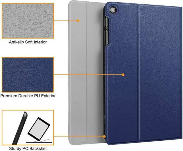 Alt view image 3 of 7 - BONAEVER Keyboard Case for Samsung Galaxy Tab S5e 10.5 inch 2019 Model SM-T720/T725/T727 Slim Stand Cover with Wireless Bluetooth Keyboard