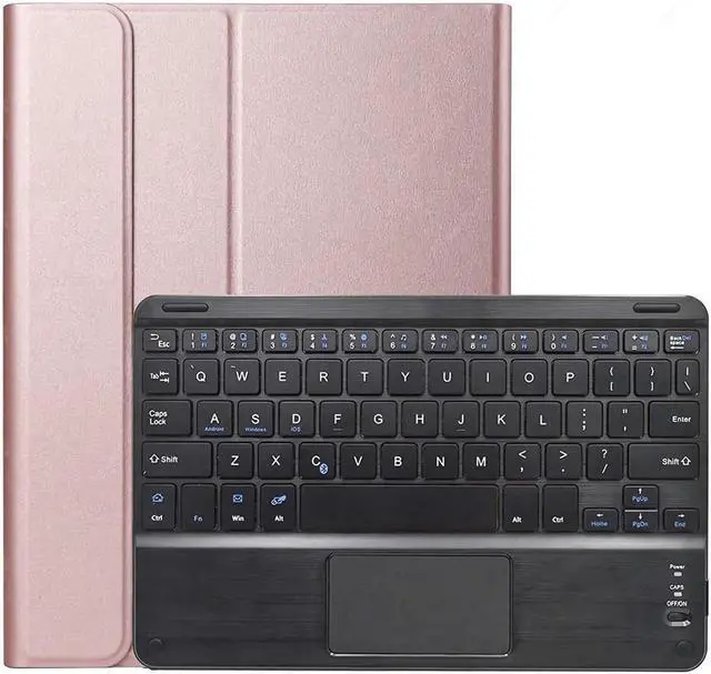 Main image of BONAEVER Bluetooth Keyboard Case with Trackpad for iPad Pro 12.9 inch 2022 2021 2020 2018 iPad 6th 5th 4th 3rd Generation Removable Wireless Keyboard with Cover