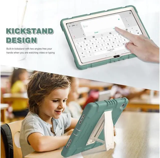 Alt view image 3 of 7 - BONAEVER Case for iPad (A16) 11th Generation 11 Inch 2025, iPad 10th Generation 10.9 inch 2022 Multi-Angle Viewing Shockproof Rugged Protective Cover with Stand
