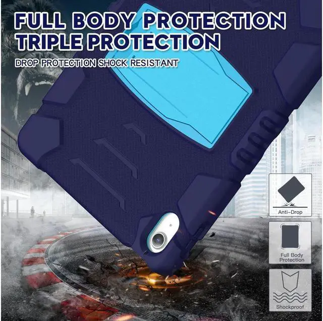 Alt view image 2 of 7 - BONAEVER Case for iPad (A16) 11th Generation 11 Inch 2025, iPad 10th Generation 10.9 inch 2022 Multi-Angle Viewing Shockproof Rugged Protective Cover with Stand