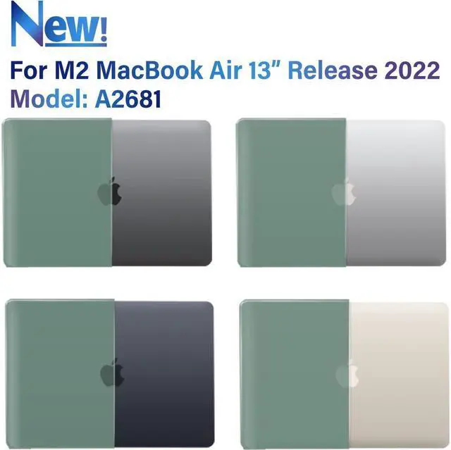 Alt view image 4 of 7 - BONAEVER Compatible with MacBook Air 13.6 inch Case 2025 2024 2022 Model M4 A3240 A2681 M2 A3113 M3 with Liquid Retina Display Touch ID Protective Laptop Cover with Keyboard Cover Skin