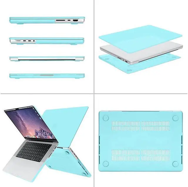 Alt view image 4 of 7 - BONAEVER Case for MacBook Pro 16 inch Case 2023 2022 2021 Release M2 A2780 A2485 M1 Pro/Max Chip with Touch ID Plastic Hard Shell Protective Cover with Keyboard Skin