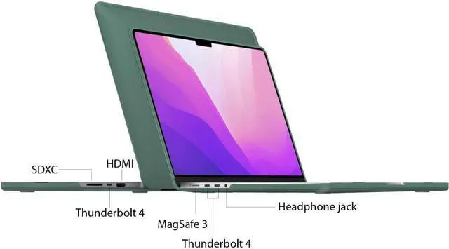 Alt view image 5 of 7 - BONAEVER Case for MacBook Pro 16 inch Case 2023 2022 2021 Release M2 A2780 A2485 M1 Pro/Max Chip with Touch ID Plastic Hard Shell Protective Cover with Keyboard Skin