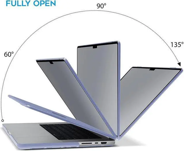 Alt view image 4 of 7 - BONAEVER Case for MacBook Pro 16 inch Case 2023 2022 2021 Release M2 A2780 A2485 M1 Pro/Max Chip with Touch ID Plastic Hard Shell Protective Cover with Keyboard Skin