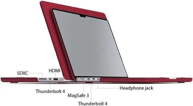 Alt view image 5 of 7 - BONAEVER Case for MacBook Pro 16 inch Case 2023 2022 2021 Release M2 A2780 A2485 M1 Pro/Max Chip with Touch ID Plastic Hard Shell Protective Cover with Keyboard Skin