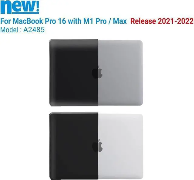 Alt view image 2 of 6 - BONAEVER Case for MacBook Pro 16 inch Case 2023 2022 2021 Release M2 A2780 A2485 M1 Pro/Max Chip with Touch ID Plastic Hard Shell Protective Cover with Keyboard Skin