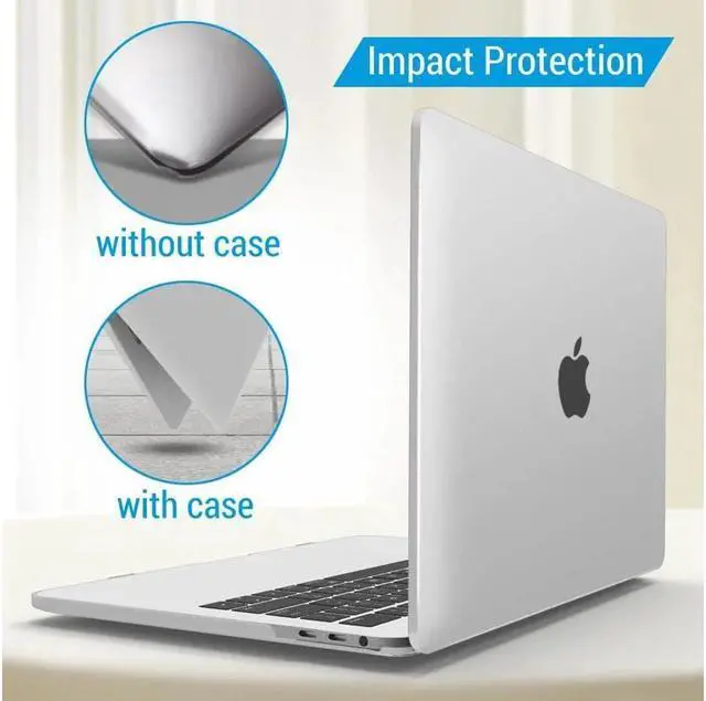 Alt view image 6 of 7 - BONAEVER Compatible with MacBook Pro 15 Inch Case 2019 2018 2017 2016 A1990 A1707 Hard Shell Case with Keyboard Cover & Type C Adapter for Mac Pro 15 Touch Bar
