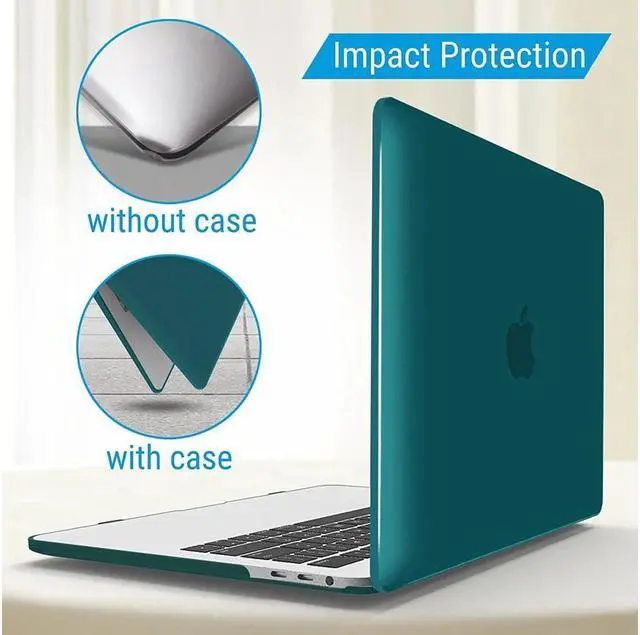 Alt view image 6 of 7 - BONAEVER Compatible with MacBook Pro 15 Inch Case 2019 2018 2017 2016 A1990 A1707 Hard Shell Case with Keyboard Cover & Type C Adapter for Mac Pro 15 Touch Bar