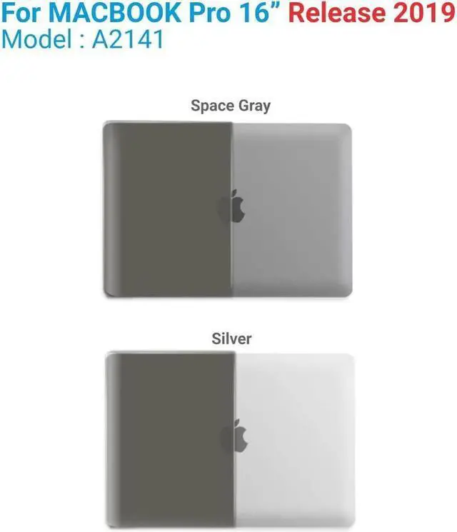 Alt view image 3 of 7 - BONAEVER Compatible with MacBook Pro 16 Inch Case A2141 Release 2020 2019 Hard Shell Case with Keyboard Cover for Old Version Mac Pro 16"