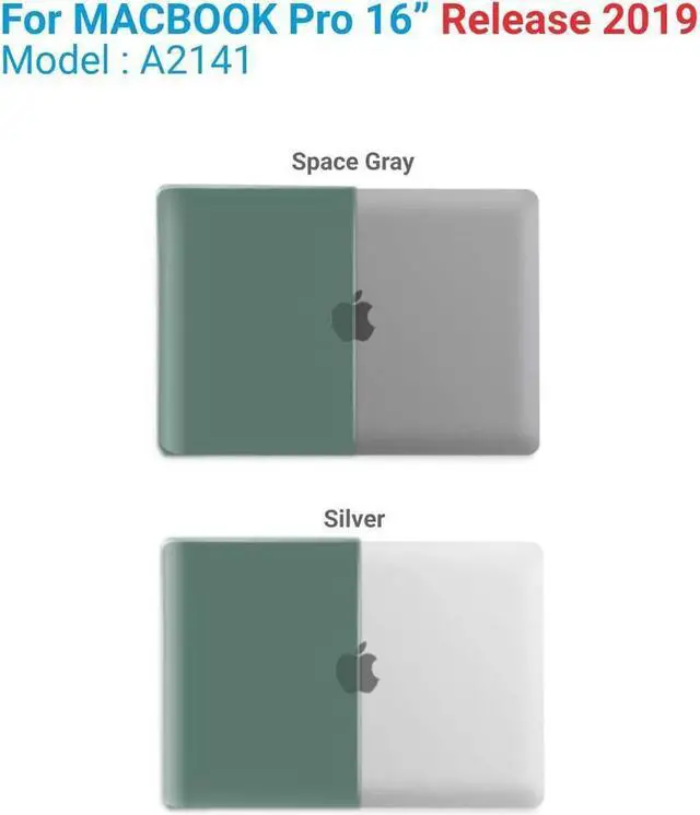 Alt view image 3 of 7 - BONAEVER Compatible with MacBook Pro 16 Inch Case A2141 Release 2020 2019 Hard Shell Case with Keyboard Cover for Old Version Mac Pro 16"