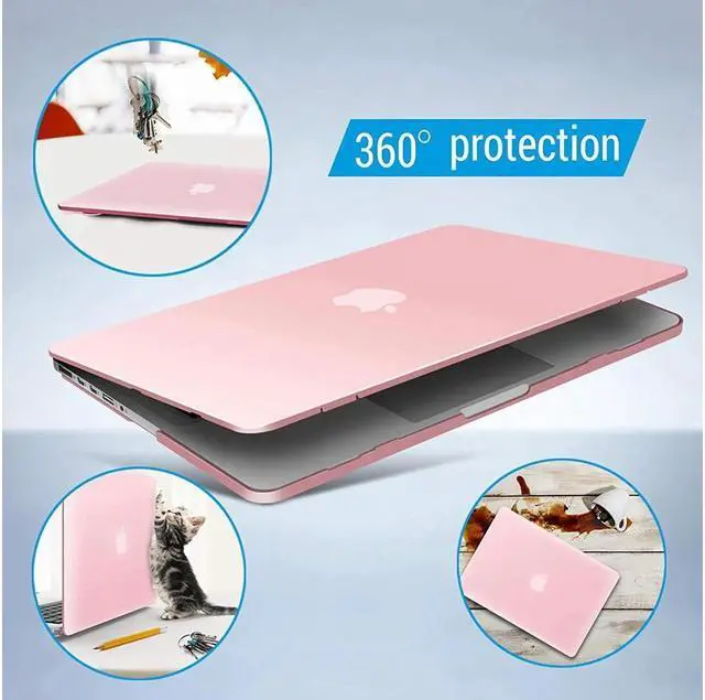 Alt view image 6 of 7 - BONAEVER Protective Hard Case for MacBook Pro 15 inch with Retina Display Model A1398 Shell Cover with Keyboard Skin For Apple MacBook Pro 15.4" 2012-2015 Release