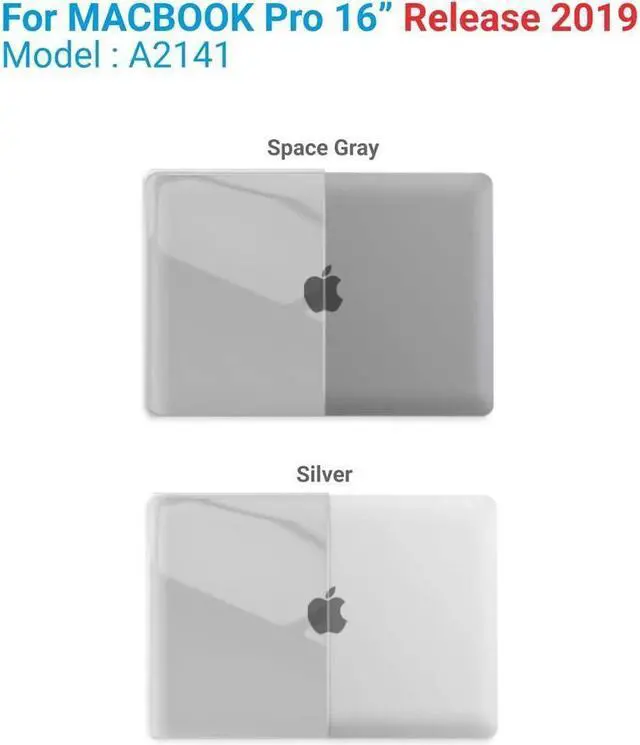 Alt view image 3 of 7 - BONAEVER Compatible with MacBook Pro 16 Inch Case A2141 Release 2020 2019 Hard Shell Case with Keyboard Cover for Old Version Mac Pro 16"