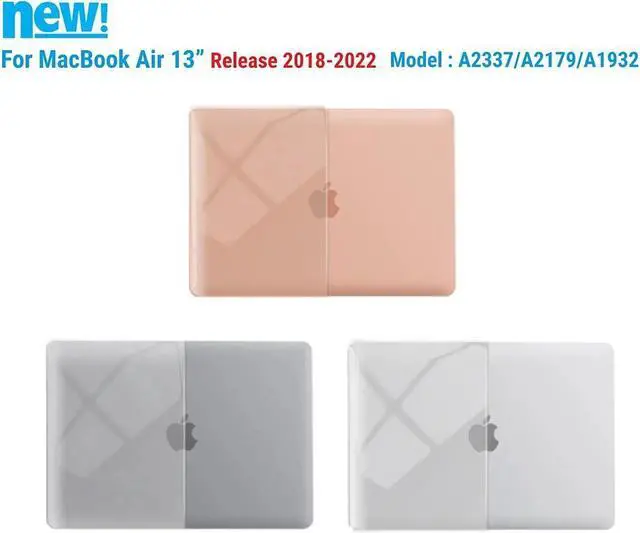 Alt view image 5 of 7 - BONAEVER Compatible with MacBook Air 13 inch Case 2022 2021-2018 Release A2337 M1 A2179 A1932 with Retina Display Touch ID Plastic Hard Shell with Keyboard Cover
