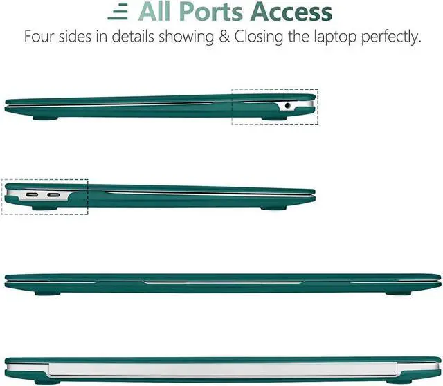 Alt view image 3 of 7 - BONAEVER Compatible with MacBook Air 13 inch Case 2022 2021-2018 Release A2337 M1 A2179 A1932 with Retina Display Touch ID Plastic Hard Shell with Keyboard Cover