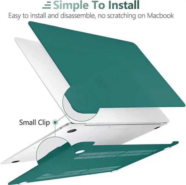 Alt view image 4 of 7 - BONAEVER Compatible with MacBook Air 13 inch Case 2022 2021-2018 Release A2337 M1 A2179 A1932 with Retina Display Touch ID Plastic Hard Shell with Keyboard Cover