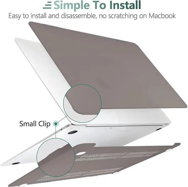 Alt view image 4 of 7 - BONAEVER Compatible with MacBook Air 13 inch Case 2022 2021-2018 Release A2337 M1 A2179 A1932 with Retina Display Touch ID Plastic Hard Shell with Keyboard Cover